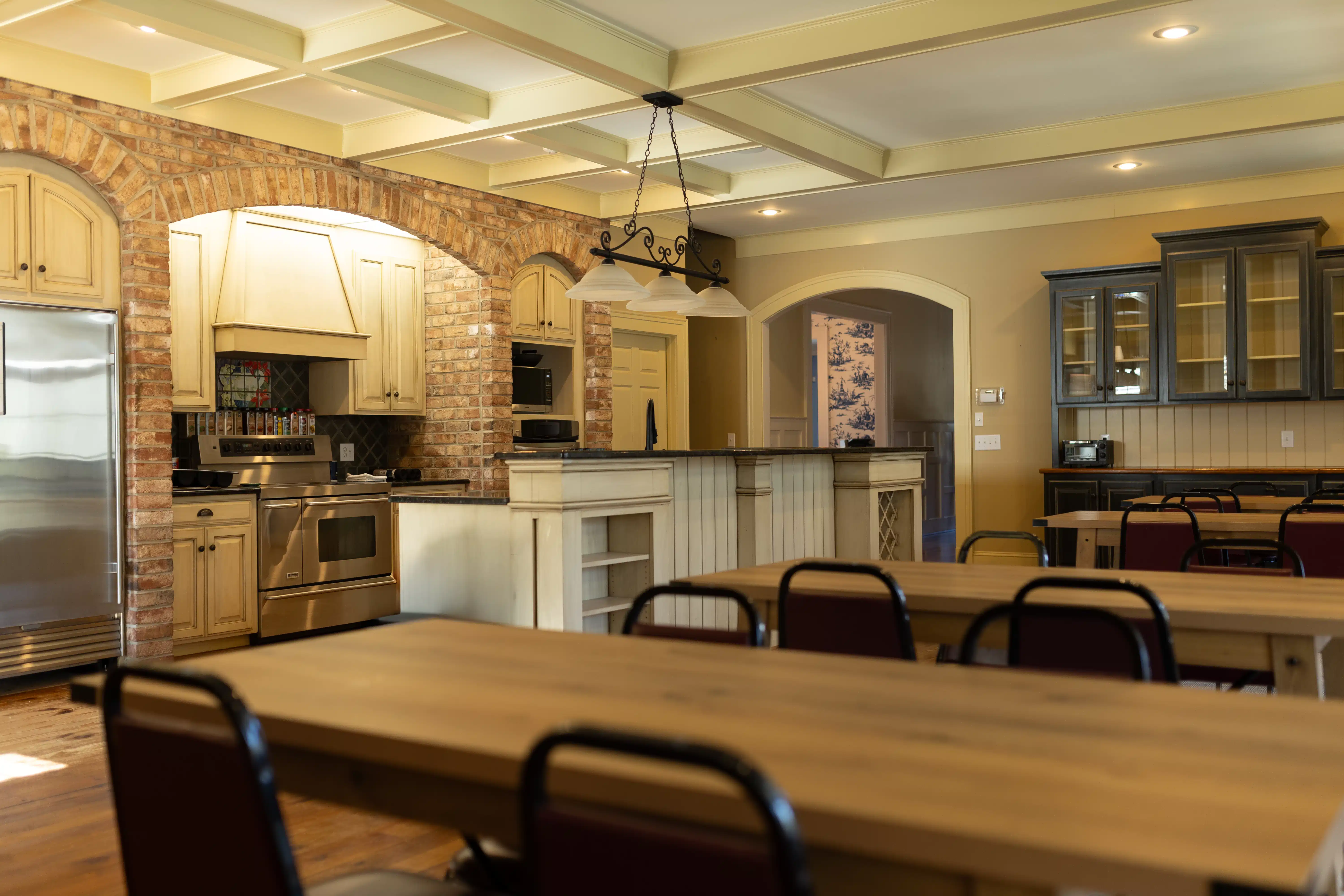 Dining hall at Lotus Recovery treatment facility